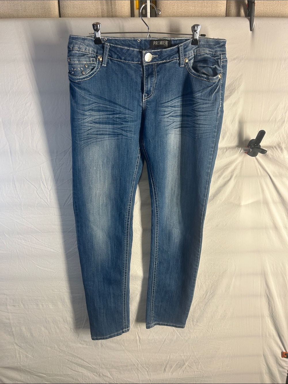 Rue21 Women's Dark Blue Skinny Jeans with Stud Detail